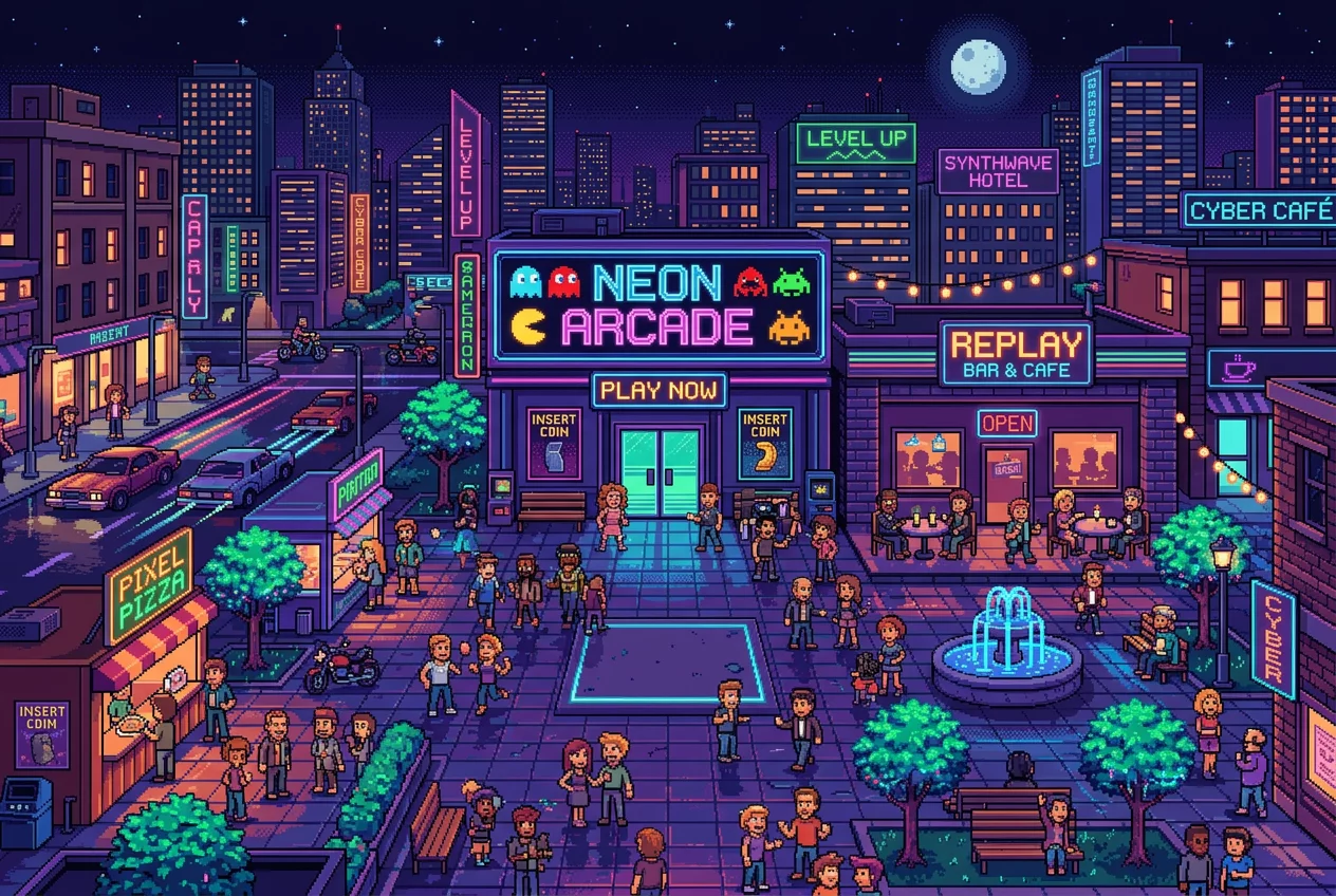 Pixel Plaza Hub